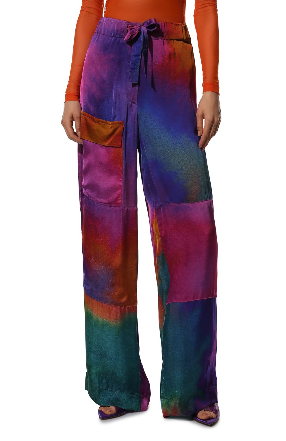 Брюки из вискозы DRIES VAN NOTEN разноцветного цвета по цене 74600 руб., арт. 221-010902-4097, фото 3 Брюки из вискозы DRIES VAN NOTEN, арт. 221-010902-4097, фото 3