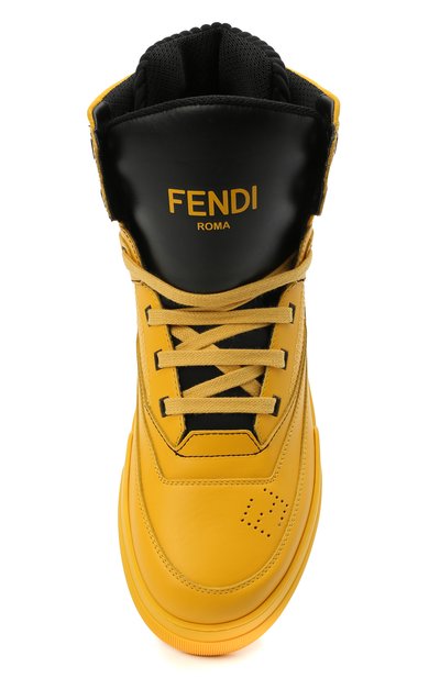 Кожаные кеды FENDI, арт. 7E1397 A0U3, фото 5