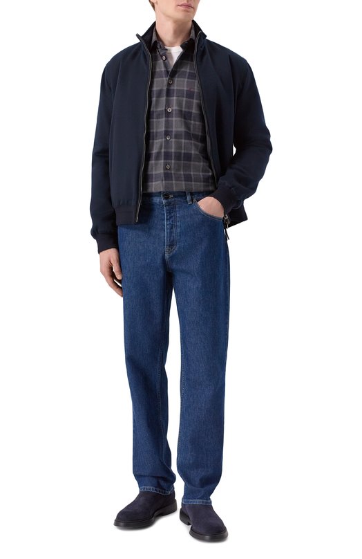 Хлопковая рубашка Kiton UMCNERH0943909 Синий  UMCNERH0943909 Фото 2