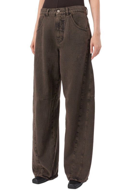 Джинсы Andrea Ya'aqov 25WDEN65/C0TT0N Коричневый  25WDEN65/C0TT0N Фото 3
