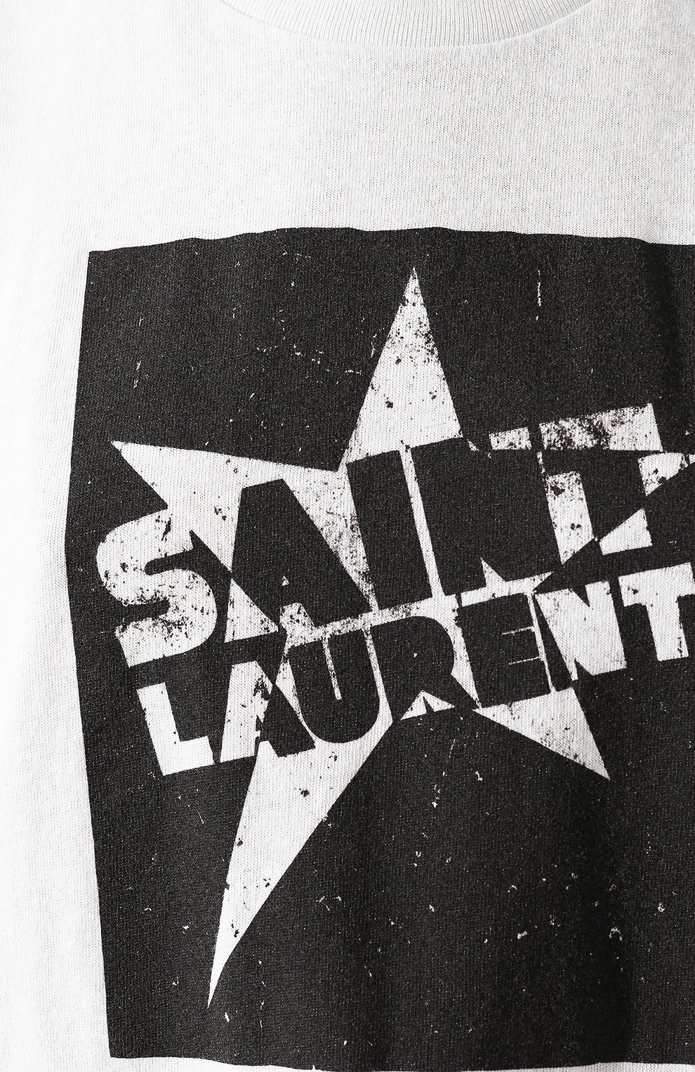 Хлопковая футболка SAINT LAURENT, арт. 614274/YBRU2, фото 5