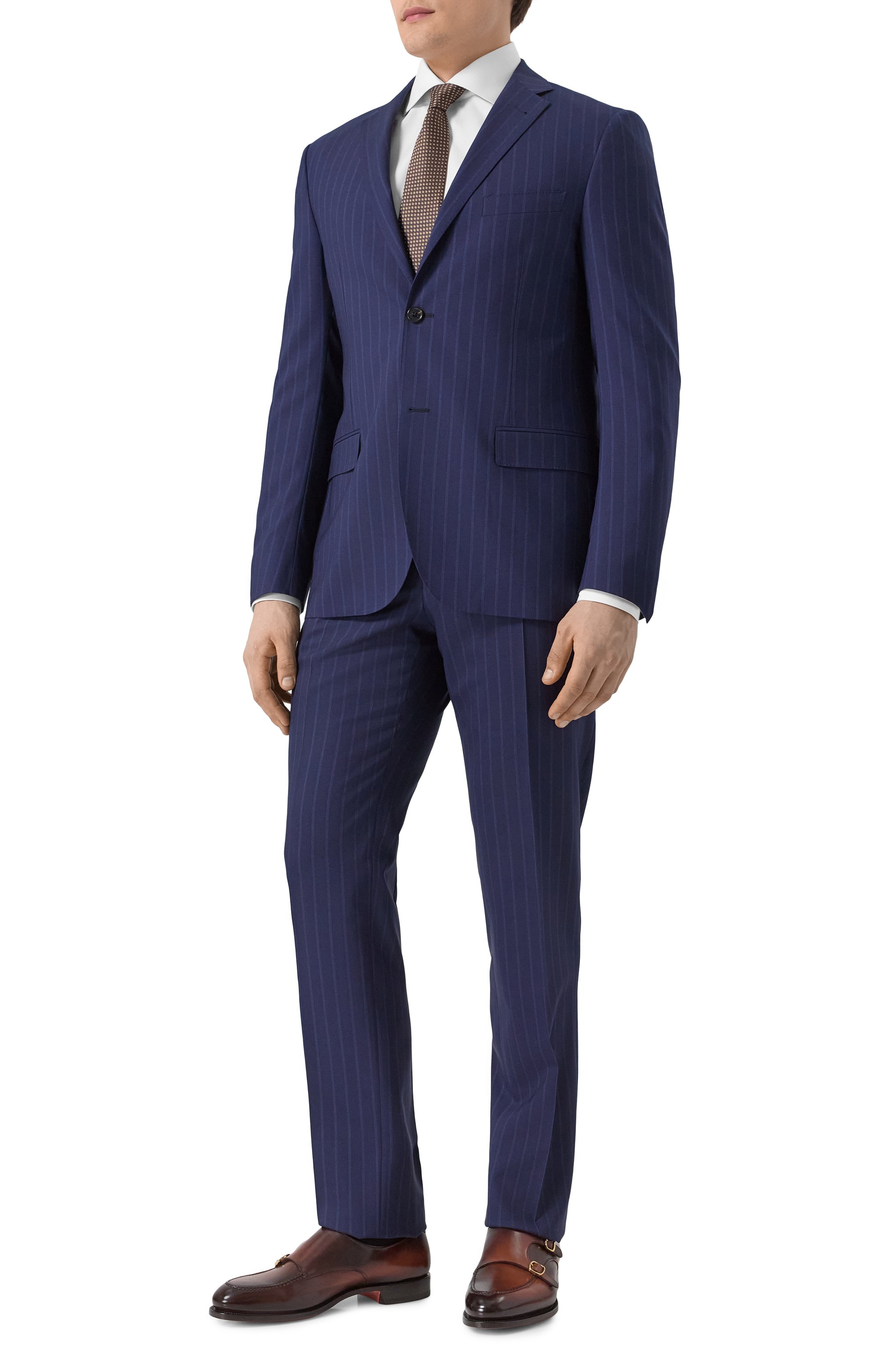 Кожаные монки colin SANTONI темно-коричневого цвета по цене 159500 руб., арт. MCCG19016PC7HFUL, фото 2 Кожаные монки colin SANTONI, арт. MCCG19016PC7HFUL, фото 2