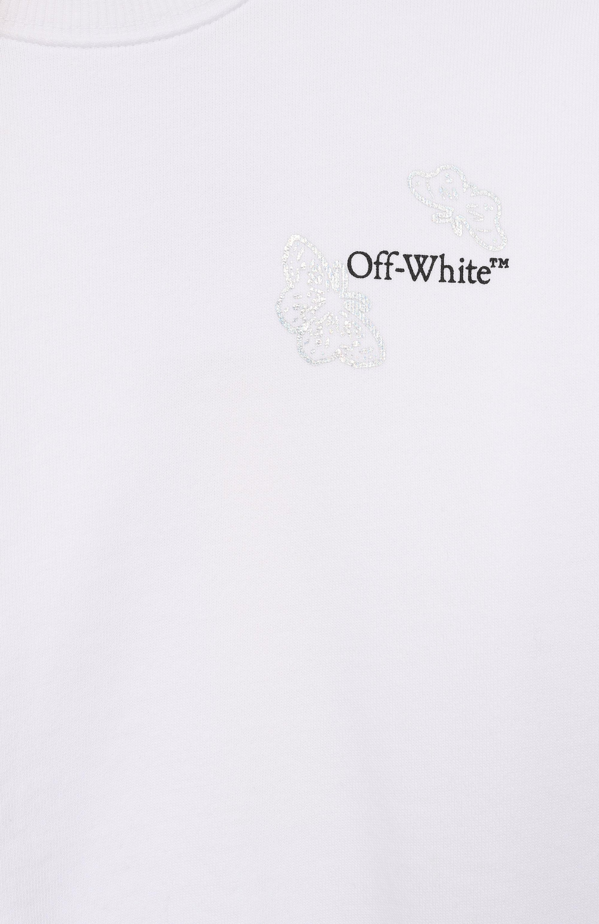 Хлопковый свитшот OFF-WHITE, арт. 0GBA001S26FLE002_001, фото 3