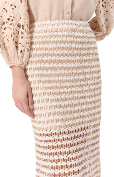 Хлопковая юбка ZIMMERMANN, арт. 1873SRS253, фото 5