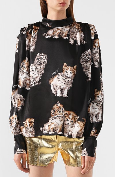 Блузка с принтом MSGM, арт. 2741MDM05C 195663, фото 3