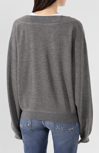 Шерстяной пуловер ALEXANDERWANG.T серого цвета по цене 29600 руб., арт. 4KC2191073, фото 4 Шерстяной пуловер ALEXANDERWANG.T, арт. 4KC2191073, фото 4