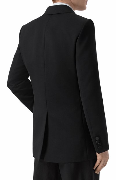 Шерстяной смокинг SAINT LAURENT черного цвета по цене 492500 руб., арт. 797220/Y7E63, фото 4 Шерстяной смокинг SAINT LAURENT, арт. 797220/Y7E63, фото 4