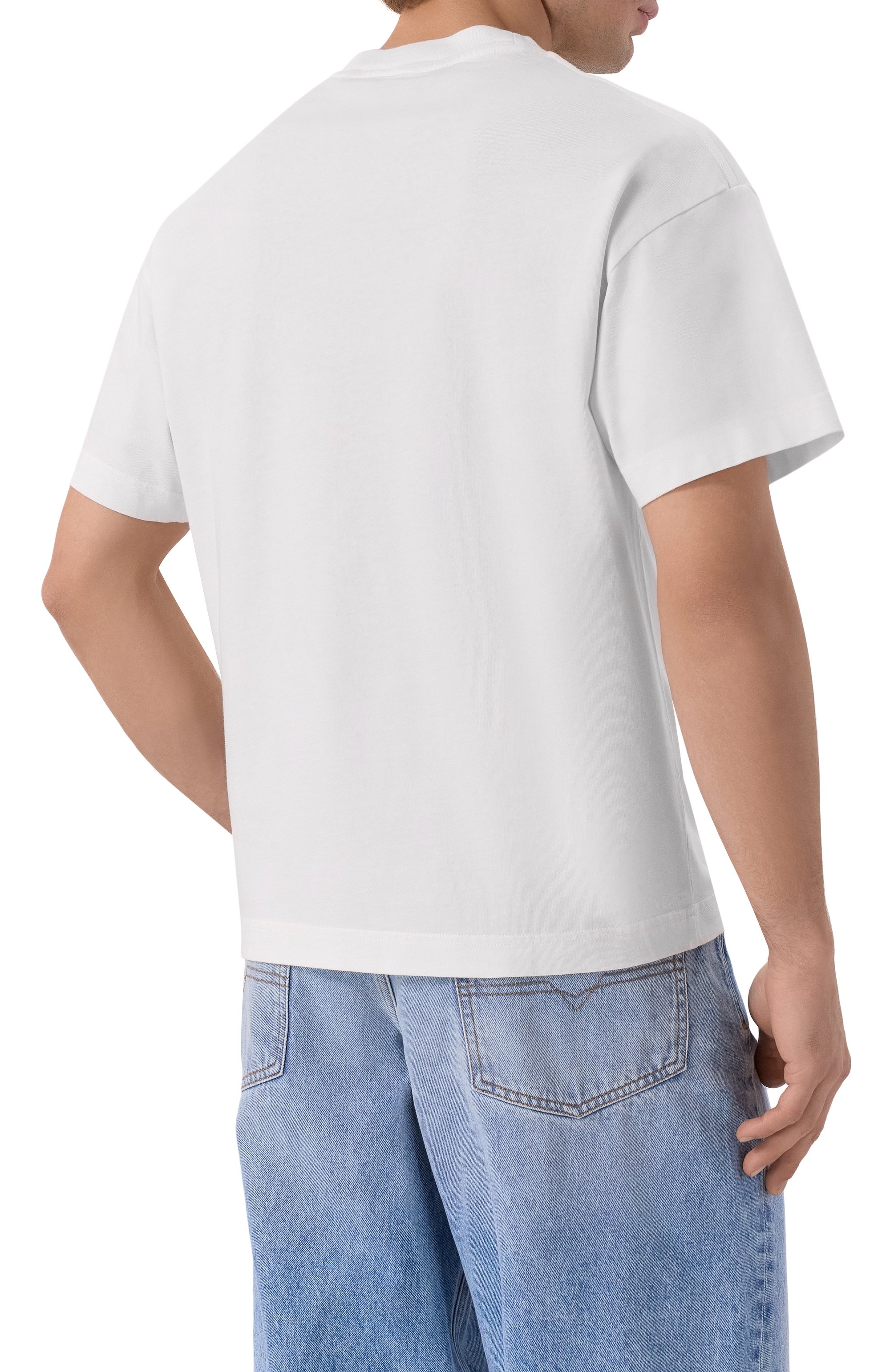 Хлопковая футболка PALM ANGELS, арт. PMAA109F25JER009, фото 4