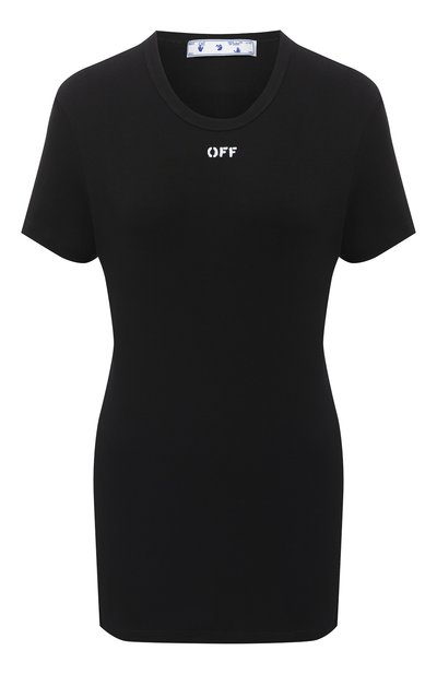 Женская хлопковая футболка OFF-WHITE, арт. 0WAA065E20JER0011001