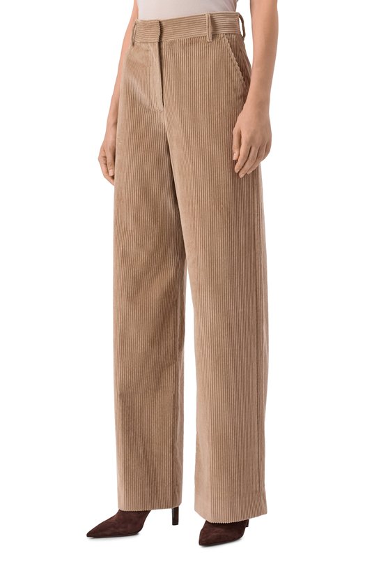 Вельветовые брюки Weekend Max Mara TANIA Бежевый  TANIA Фото 3
