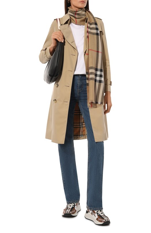 Комбинированные кроссовки Sean Burberry 8064245 Коричневый  8064245 Фото 2