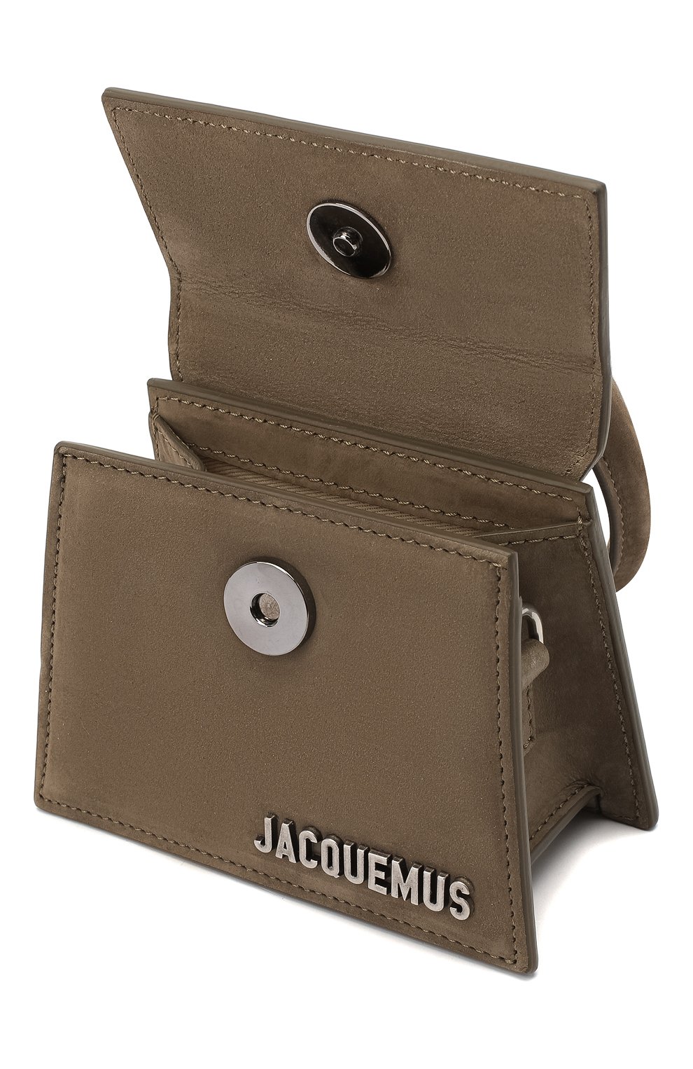 Кожаная сумка le chiquito homme JACQUEMUS хаки цвета по цене 65050 руб., арт. 206BA02/306570, фото 4 Кожаная сумка le chiquito homme JACQUEMUS, арт. 206BA02/306570, фото 4