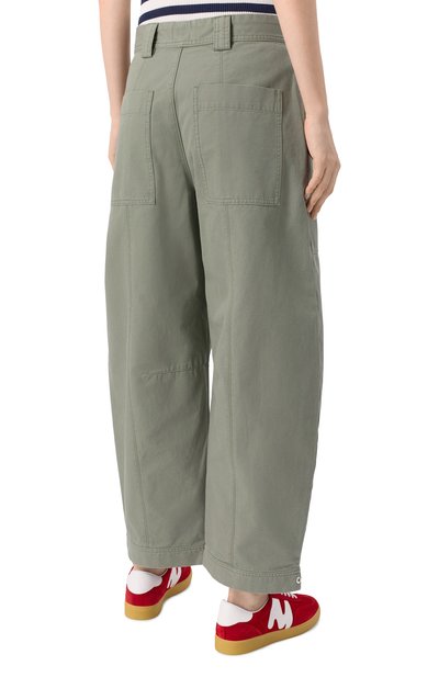 Хлопковые брюки CLOSED хаки цвета по цене 37800 руб., арт. C22734-61H-20, фото 4 Хлопковые брюки CLOSED, арт. C22734-61H-20, фото 4