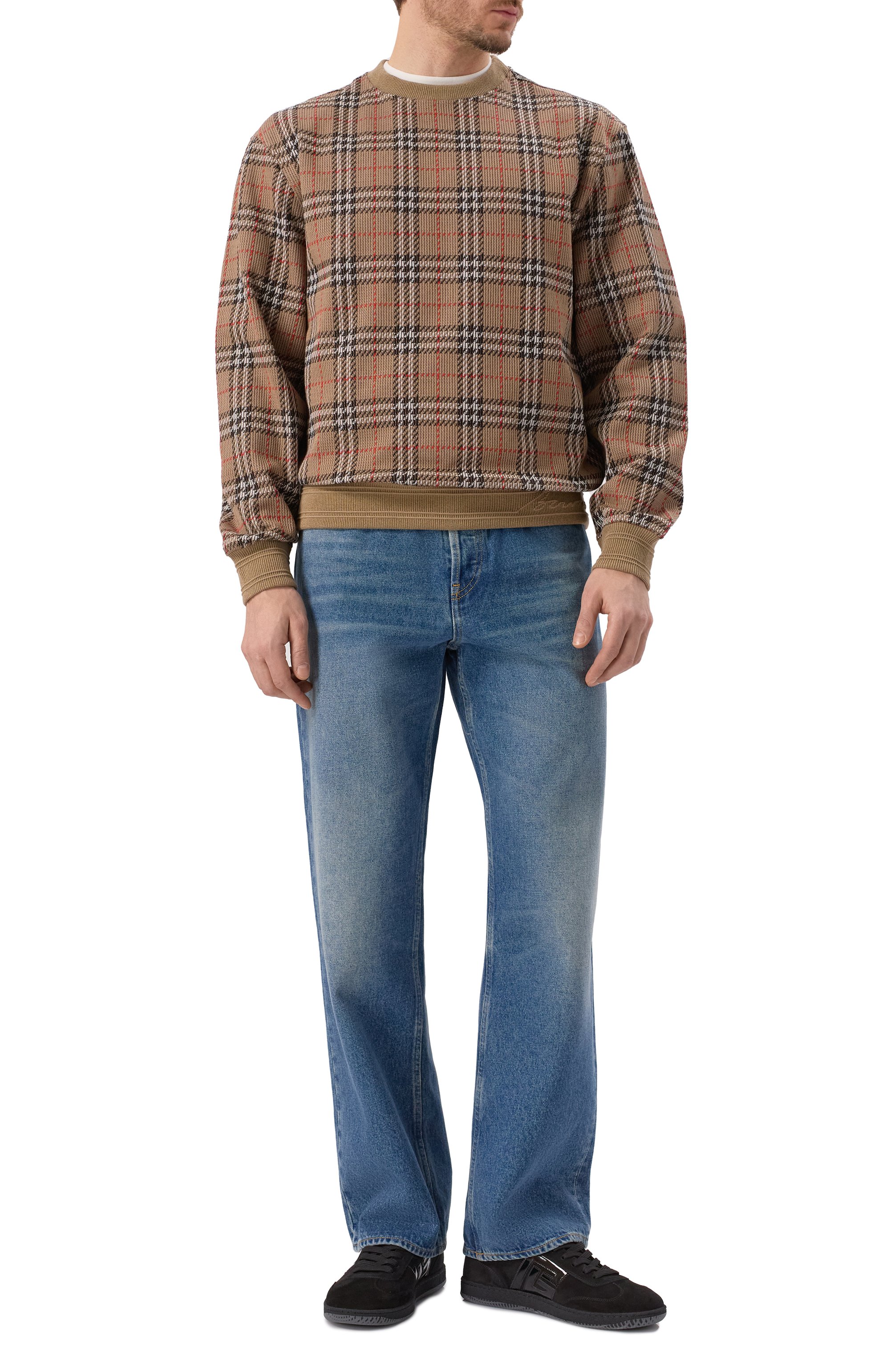 Замшевые кеды swan BALMAIN, арт. EM1VI360/LABP, фото 2