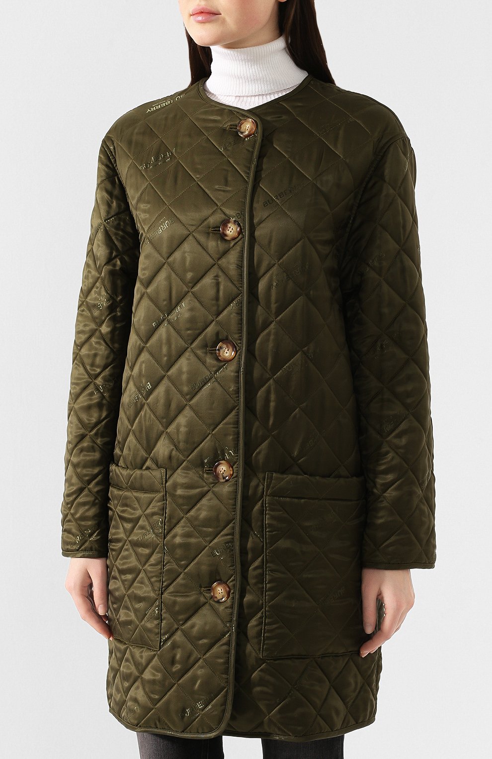 Пальто bardsey BURBERRY зеленого цвета по цене 141000 руб., арт. 8025686, фото 3 Пальто bardsey BURBERRY, арт. 8025686, фото 3
