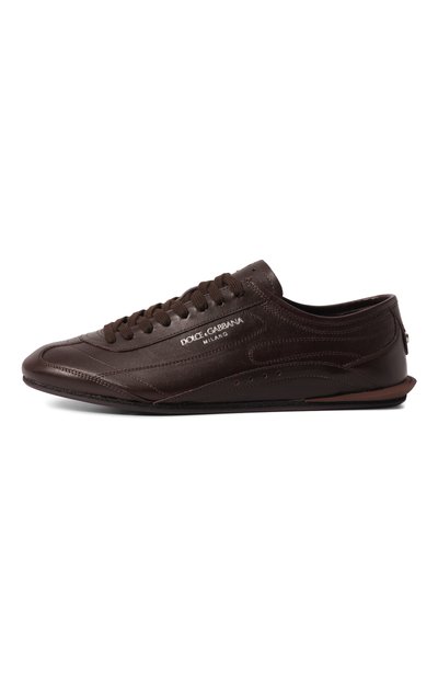 Кожаные кеды lipari DOLCE & GABBANA темно-коричневого цвета по цене 89250 руб., арт. CS2473/A0374, фото 3 Кожаные кеды lipari DOLCE & GABBANA, арт. CS2473/A0374, фото 3