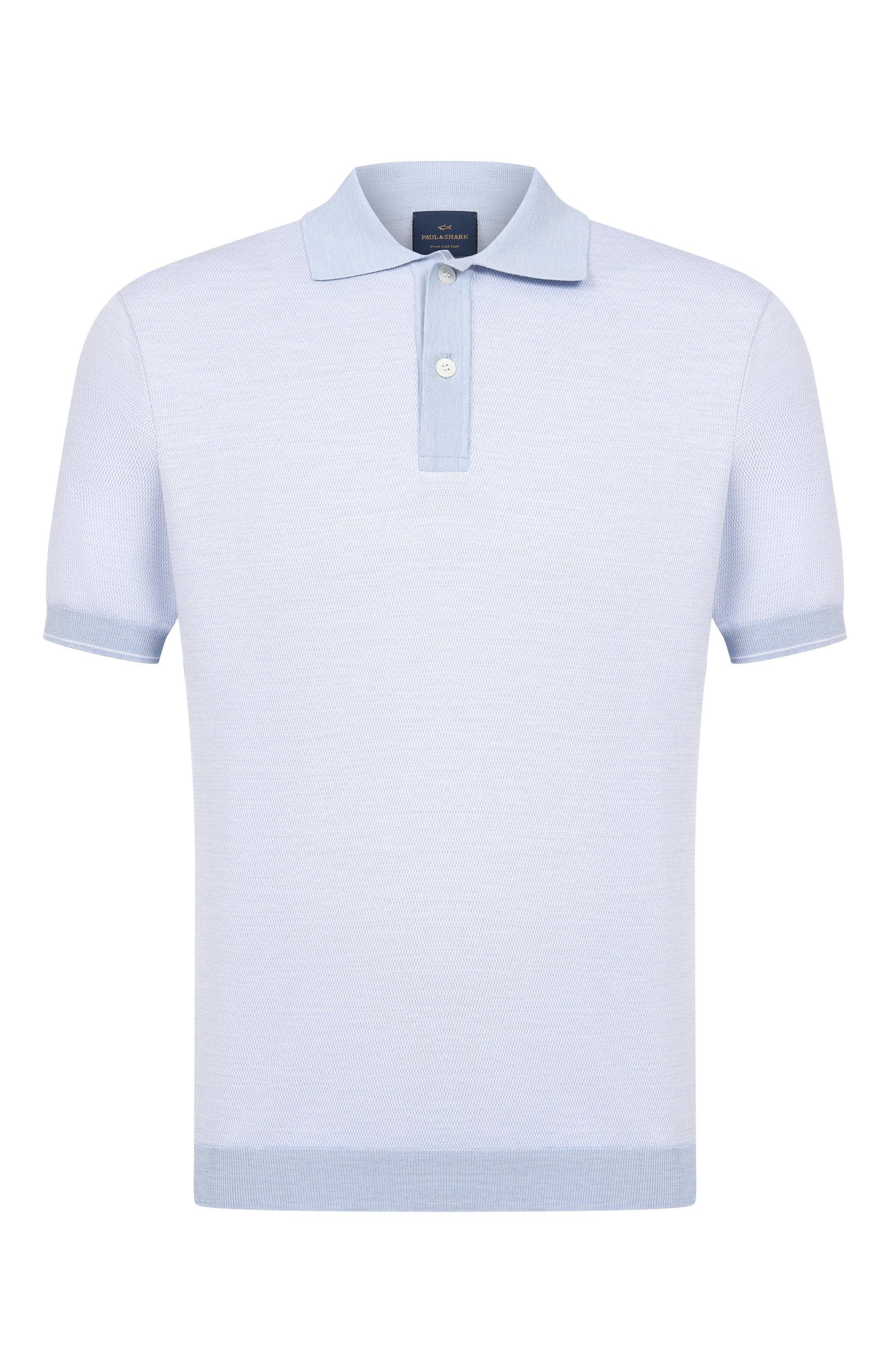 Поло из хлопка и шелка PAUL&SHARK, арт. 25411627_001, фото 1