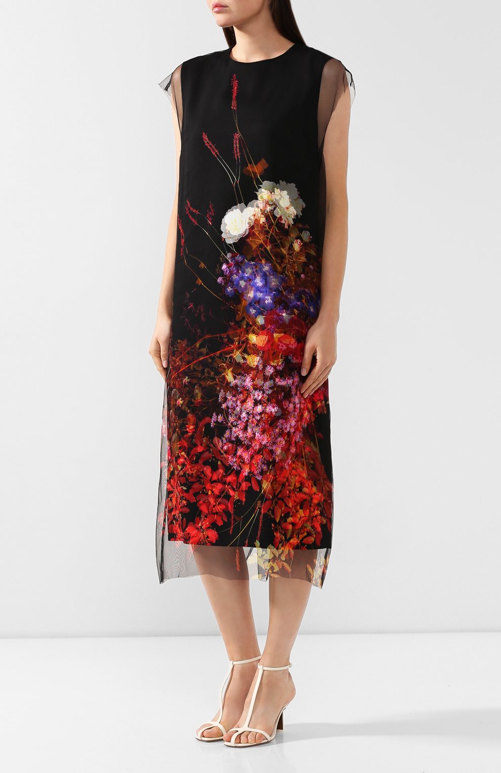 Шелковое платье DRIES VAN NOTEN черного цвета по цене 156000 руб., арт. 192-11049-8129, фото 3 Шелковое платье DRIES VAN NOTEN, арт. 192-11049-8129, фото 3