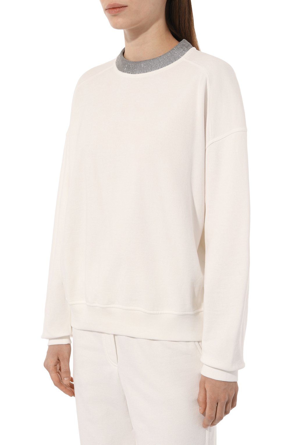 Хлопковый свитшот BRUNELLO CUCINELLI, арт. MN05NHR310, фото 3