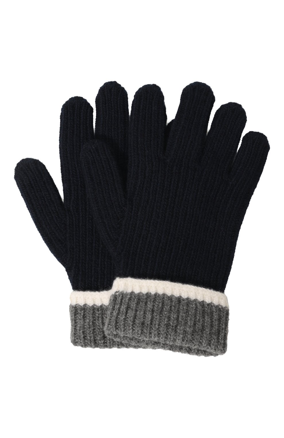 Шерстяные перчатки IL GUFO темно-синего цвета по цене 9855 руб., арт. A24GS049EM220, фото 1 Шерстяные перчатки IL GUFO, арт. A24GS049EM220, фото 1