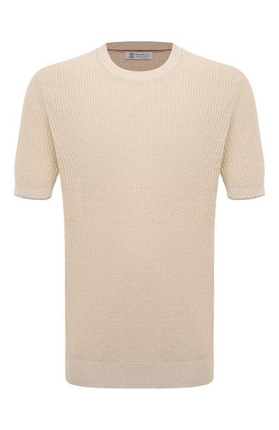 Мужской джемпер изо льна и хлопка BRUNELLO CUCINELLI, арт. M2L70B2257