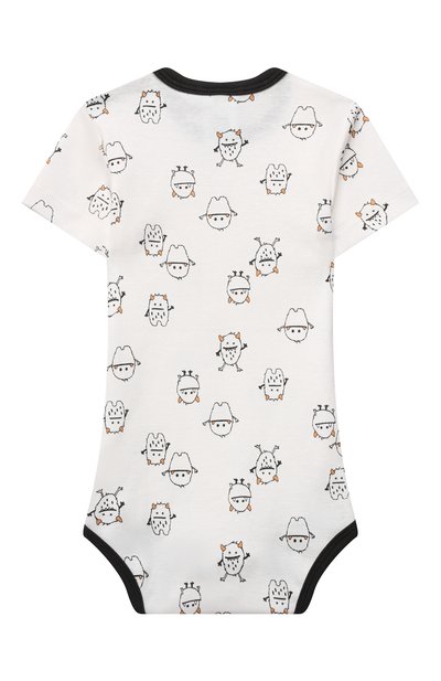 Хлопковое боди SANETTA белого цвета по цене 2295 руб., арт. 323388, фото 2 Хлопковое боди SANETTA, арт. 323388, фото 2