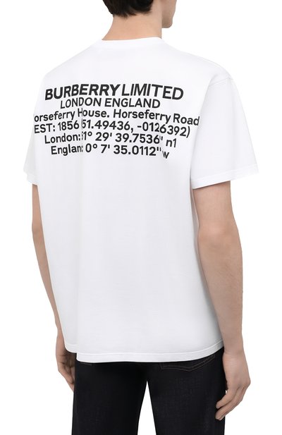 Хлопковая футболка BURBERRY, арт. 4567622, фото 4