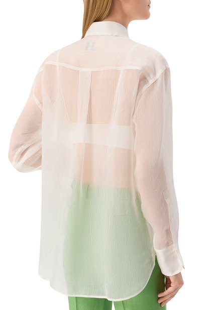 Рубашка изо льна и шелка BOSS, арт. 50540035, фото 4