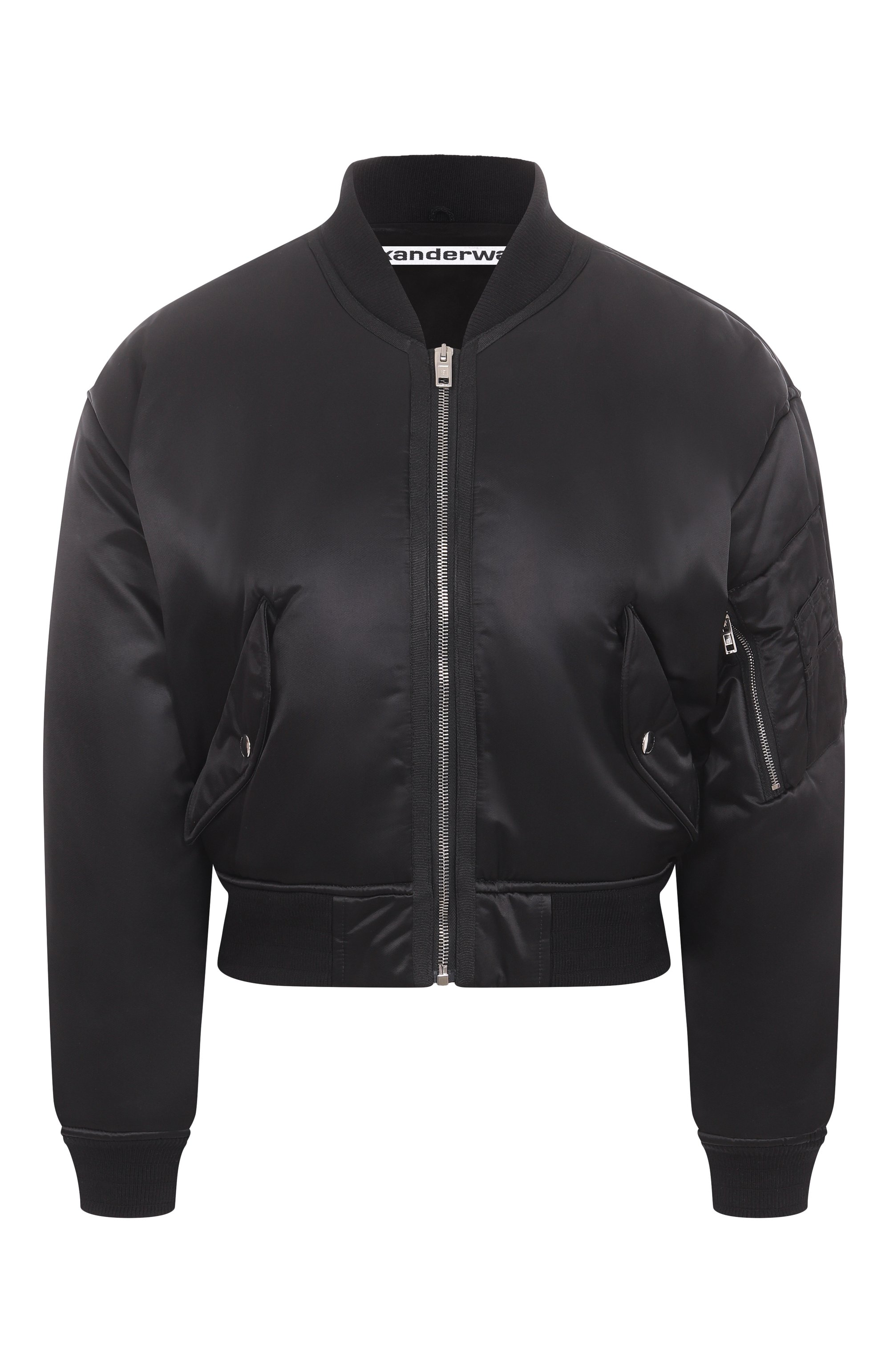 Утепленный бомбер ALEXANDER WANG черного цвета по цене 112500 руб., арт. 1WC1253278, фото 1 Утепленный бомбер ALEXANDER WANG, арт. 1WC1253278, фото 1