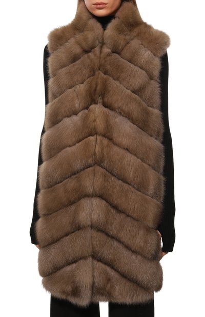 Жилет из кашемира и меха соболя FURLAND, арт. 0203412610012200007, фото 3