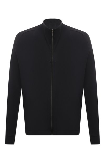 Хлопковая толстовка HANRO черного цвета по цене 28990 руб., арт. 075944, фото 1 Хлопковая толстовка HANRO, арт. 075944, фото 1