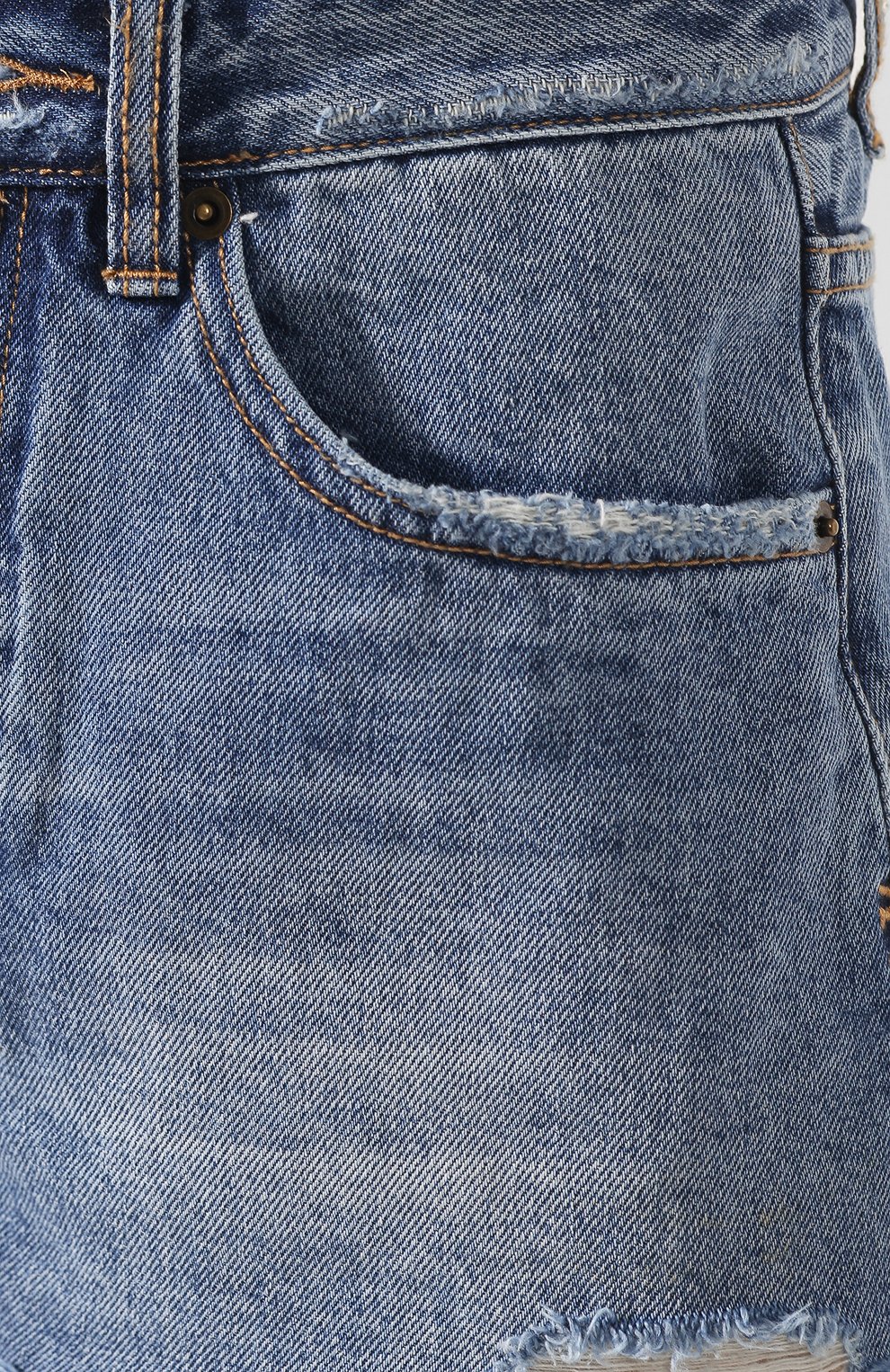 Джинсовые шорты с потертостями KSUBI, арт. 5000003110, фото 5