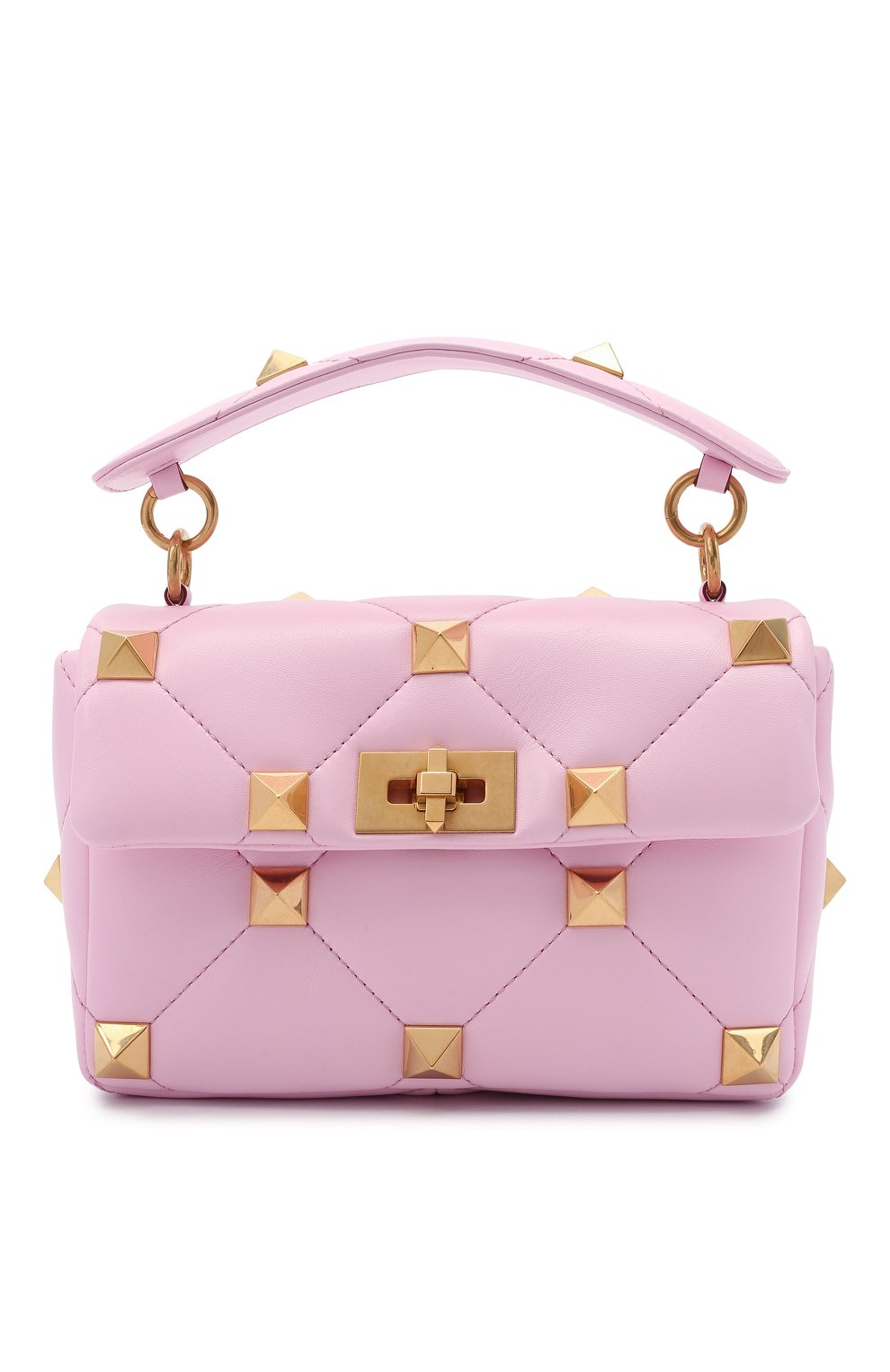 Сумка roman stud medium VALENTINO розового цвета по цене 369000 руб., арт. WW2B0I82/BSF, фото 1 Сумка roman stud medium VALENTINO, арт. WW2B0I82/BSF, фото 1