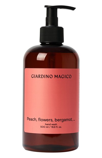 Женского жидкое мыло для рук peach, flowers, bergamot,… (500ml) GIARDINO MAGICO, арт. 4640200325990