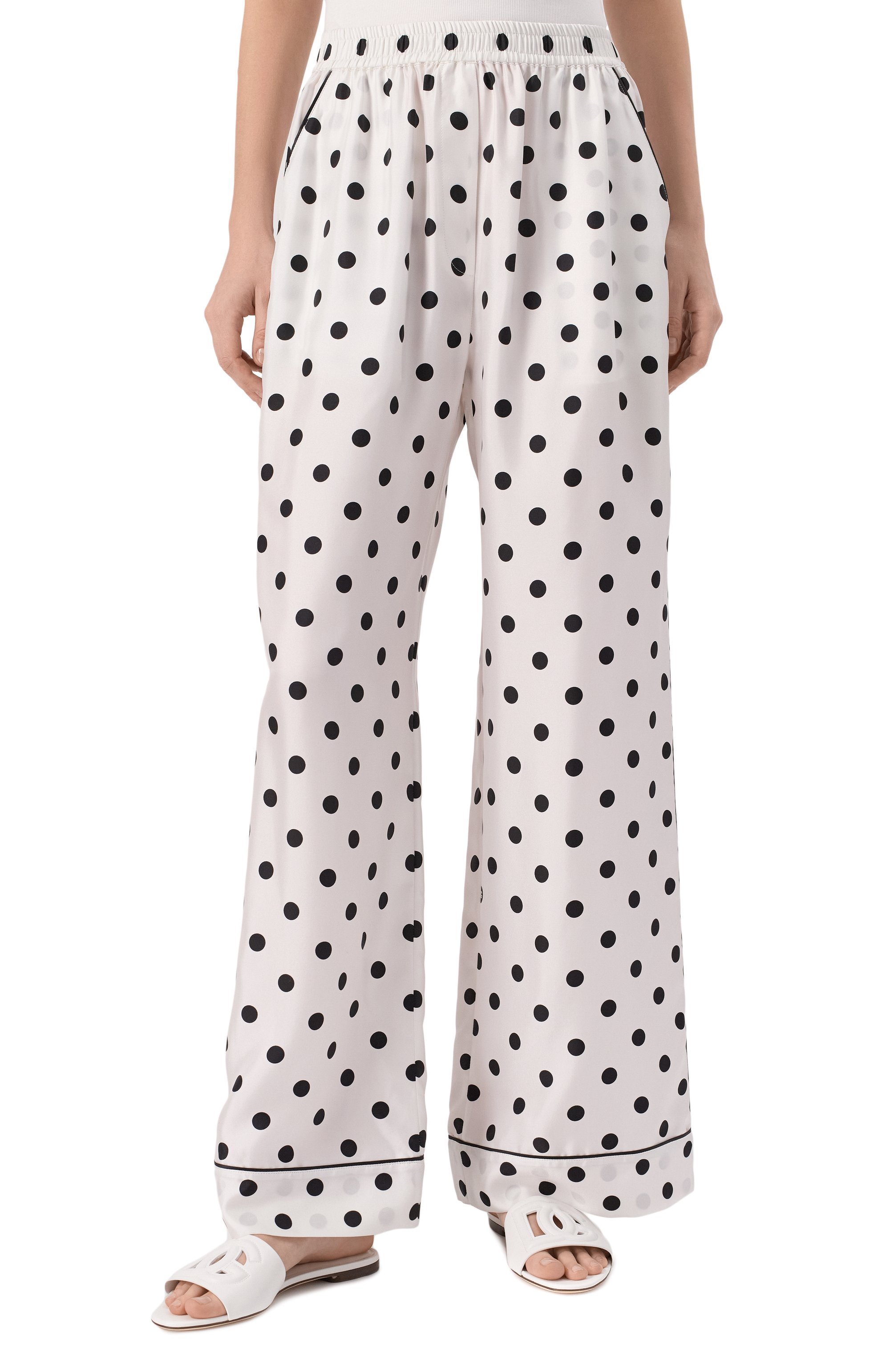 Шелковые брюки DOLCE & GABBANA, арт. FTAMPT/IS1VI, фото 3