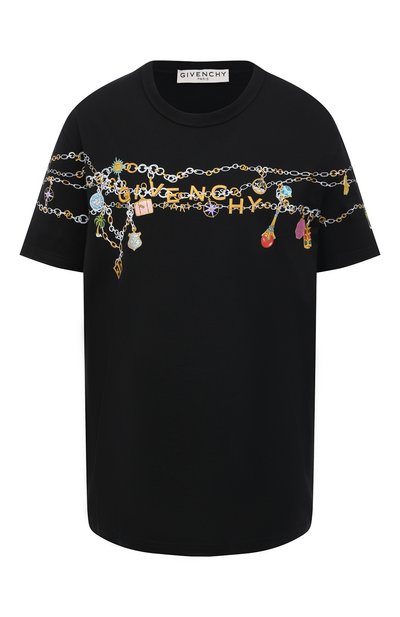 Женская хлопковая футболка GIVENCHY, арт. BW707Z3Z4Q