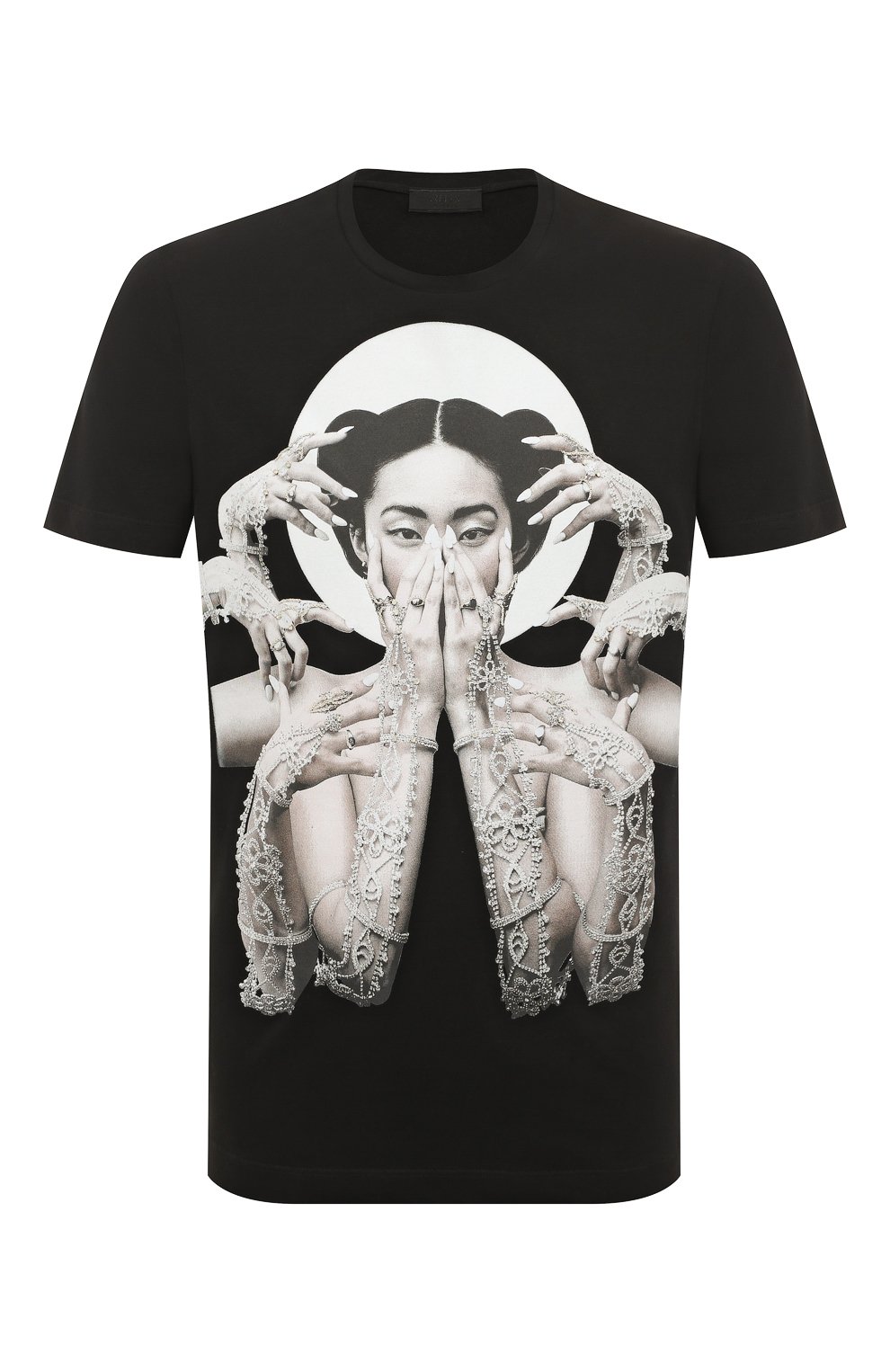 Хлопковая футболка RH45 черного цвета по цене 16300 руб., арт. LS02-I, фото 1 Хлопковая футболка RH45, арт. LS02-I, фото 1