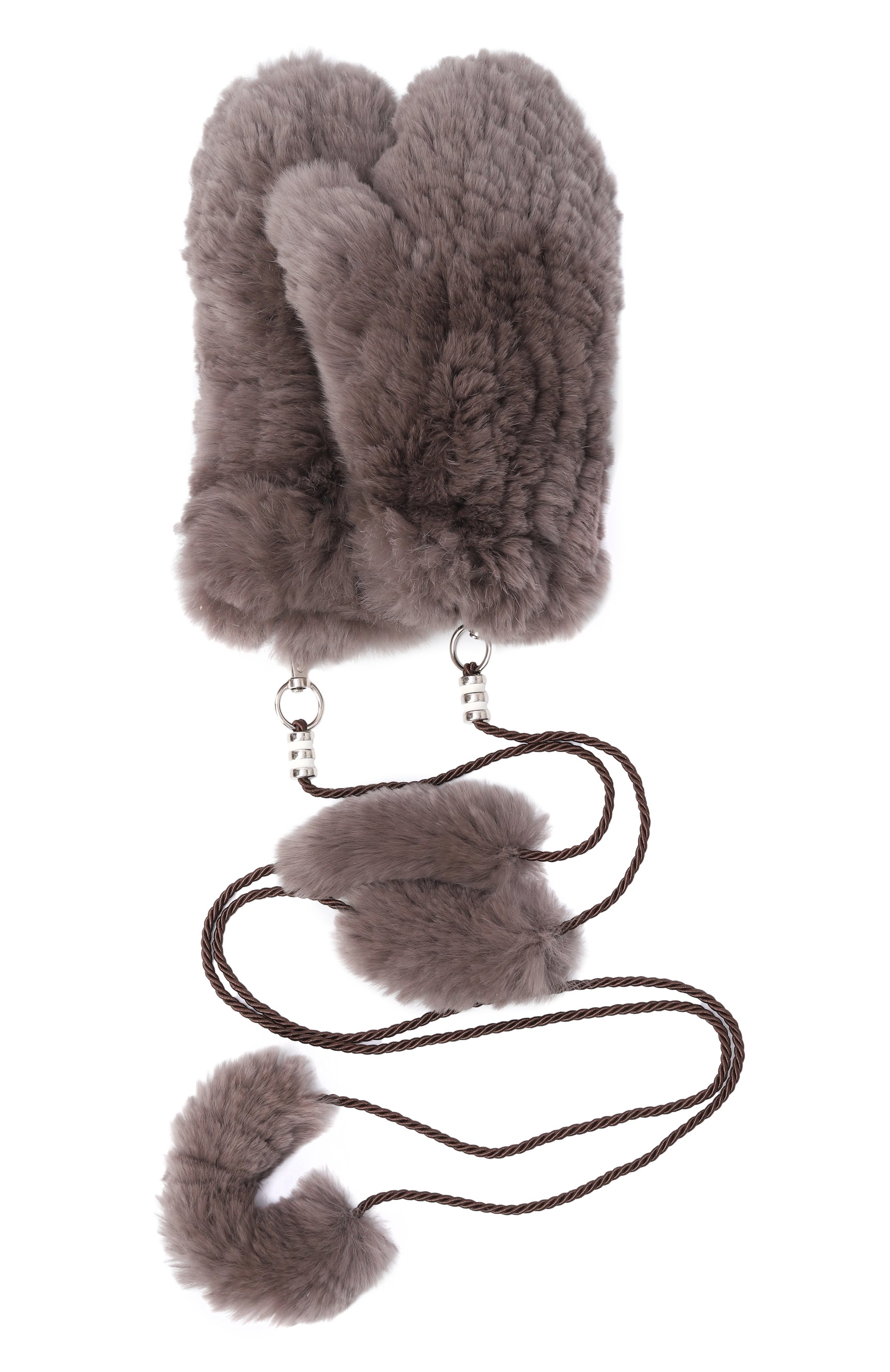 Меховые варежки из кролика CAROLON, арт. АК-24-МХ-002-1, фото 3