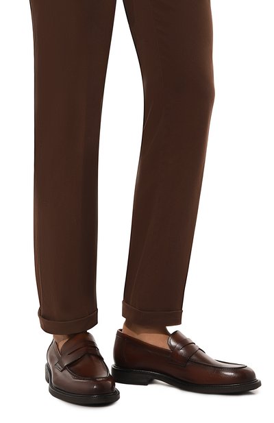 Кожаные пенни-лоферы PANTANETTI, арт. 16920F, фото 3