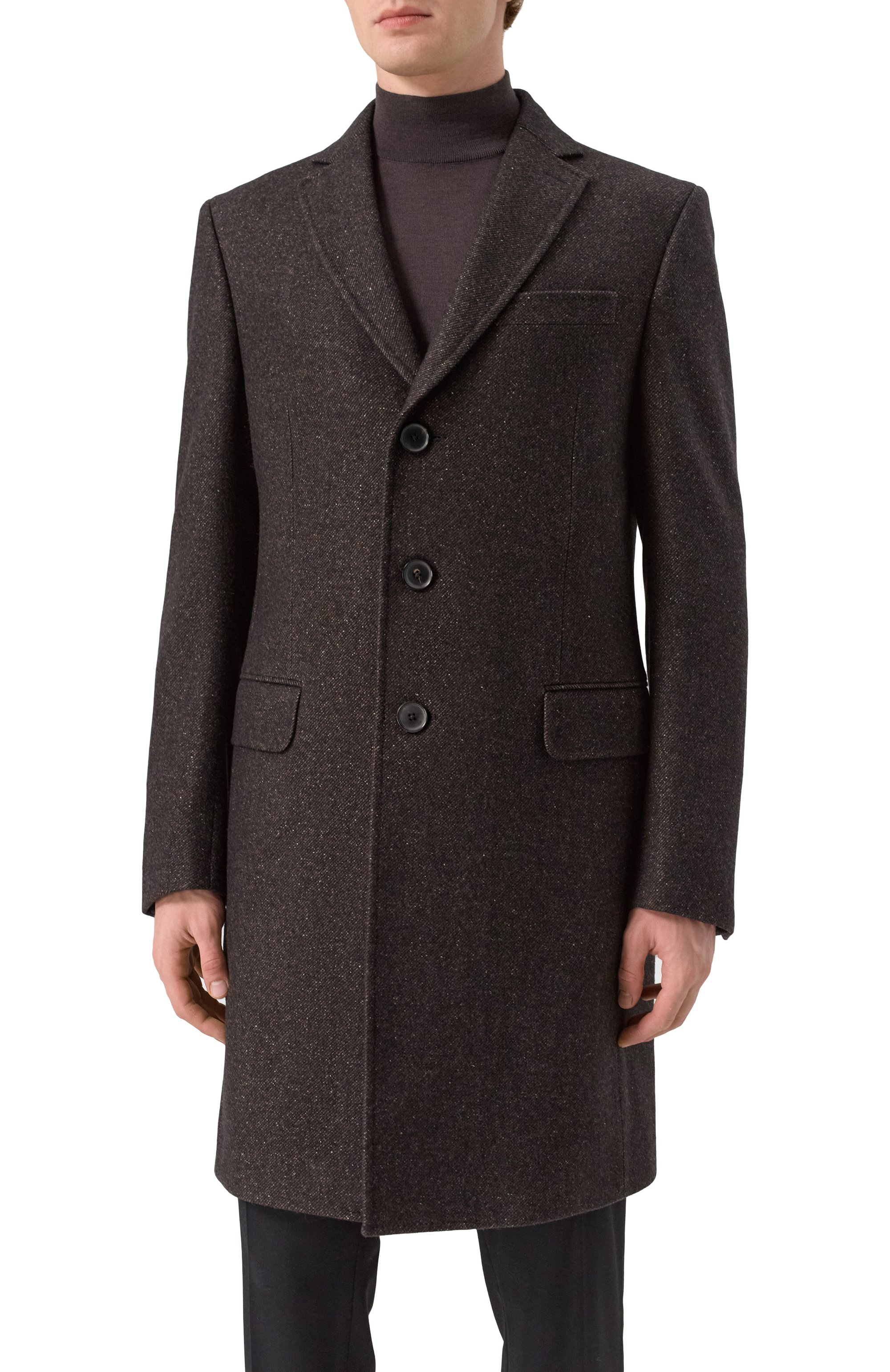 Пальто из шерсти и шелка ZEGNA, арт. 4GJ3G0/897701A8, фото 3