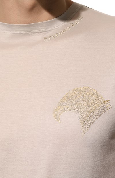 Хлопковая футболка STEFANO RICCI, арт. MNH2301850/TE0001, фото 5