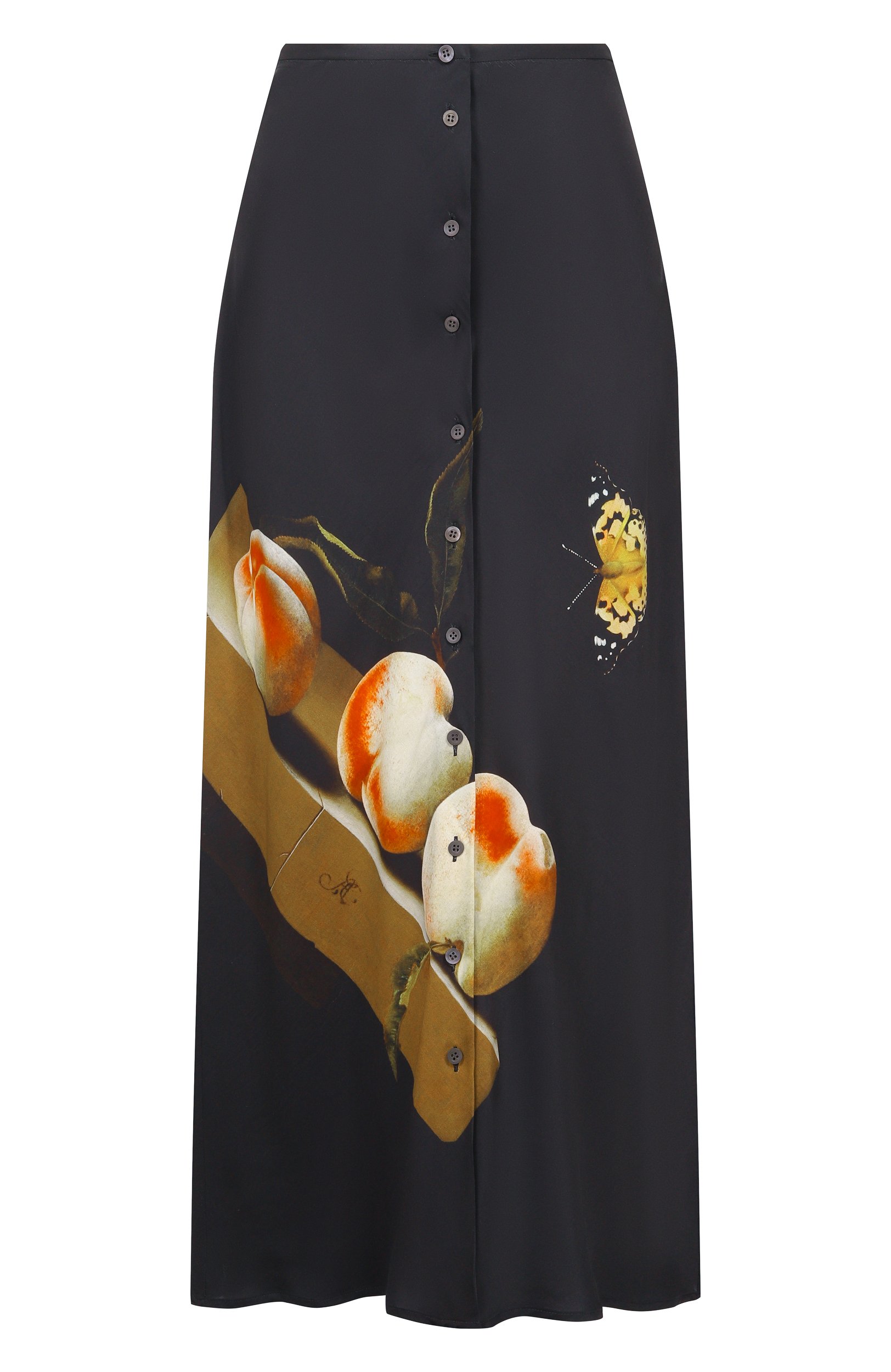 Юбка из вискозы DRIES VAN NOTEN черного цвета по цене 128000 руб., арт. 262-010811/4087, фото 1 Юбка из вискозы DRIES VAN NOTEN, арт. 262-010811/4087, фото 1