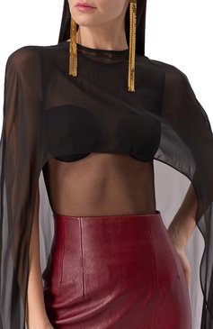 Топ THE NEW ARRIVALS ILKYAZ OZEL, арт. VIVI CAPE IN BLACK MIST, фото 5