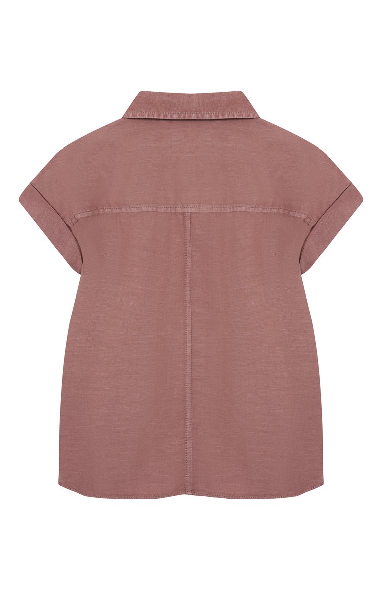 Блузка изо льна и хлопка BRUNELLO CUCINELLI, арт. BD698C604A, фото 1