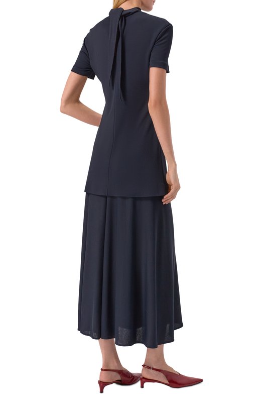 Платье из вискозы Jil Sander J04CT0111/J65016 Синий  J04CT0111/J65016 Фото 3
