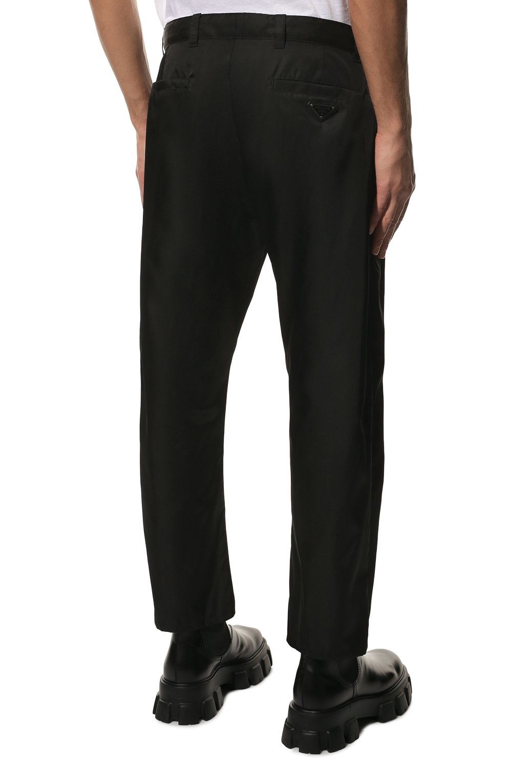 Брюки PRADA черного цвета по цене 115000 руб., арт. SPH85-1YFL-F0002-202, фото 4 Брюки PRADA, арт. SPH85-1YFL-F0002-202, фото 4