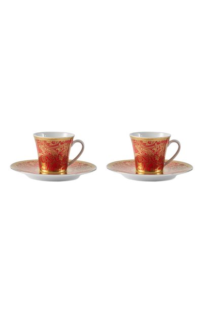 Набор из 2-х кофейных чашек с блюдцами velin red STEFANO RICCI, арт. 0TC002/VELIN6/C. 1036_