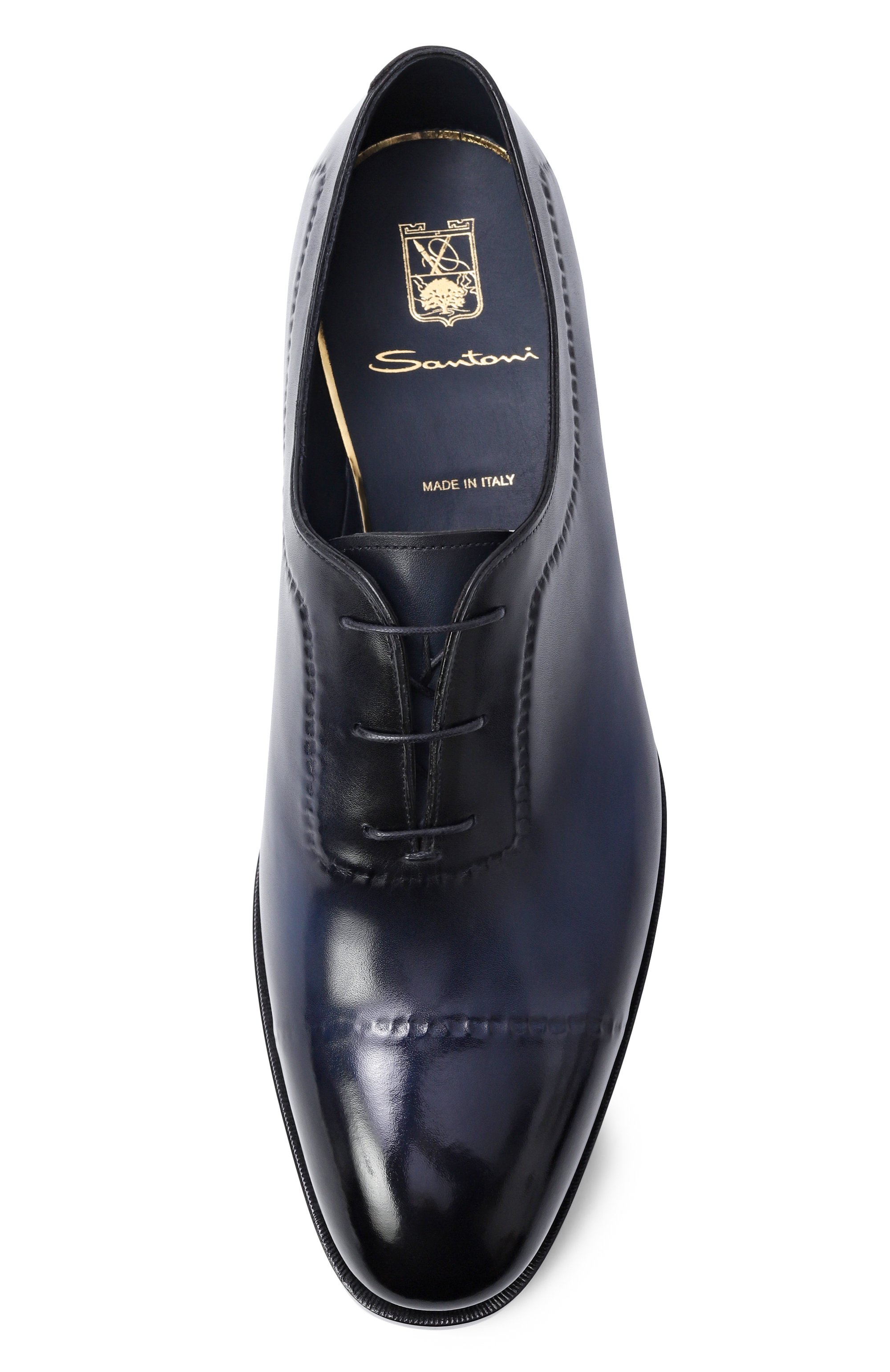 Кожаные оксфорды SANTONI, арт. MLAG19206DD3HWVE, фото 6