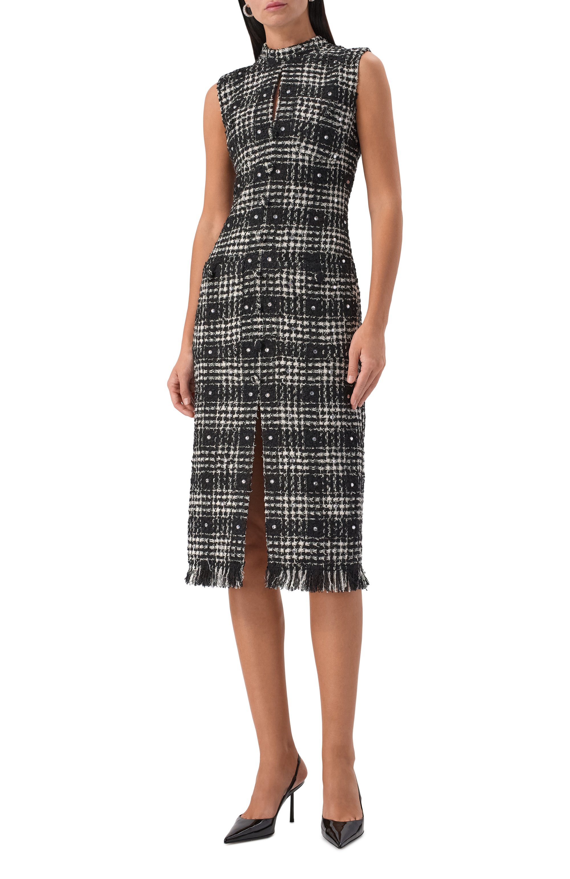 Твидовое платье GIUSEPPE DI MORABITO, арт. 05FWDR484C 05326, фото 2