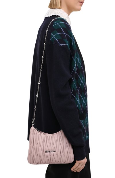 Сумка MIU MIU розового цвета по цене 170000 руб., арт. 5BH189-2CE3-F0D91-OOO, фото 2 Сумка MIU MIU, арт. 5BH189-2CE3-F0D91-OOO, фото 2